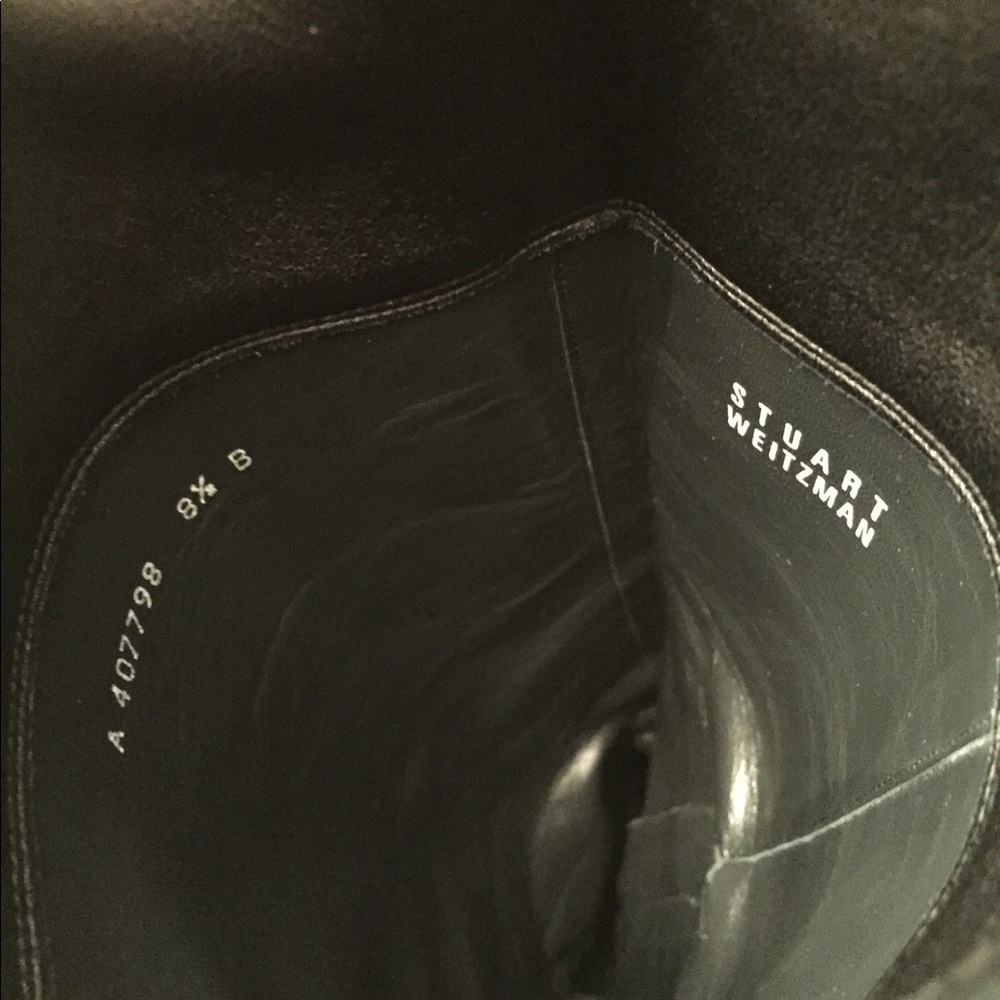 Stuart Weitzman black leather boots - Picture 3 of 7